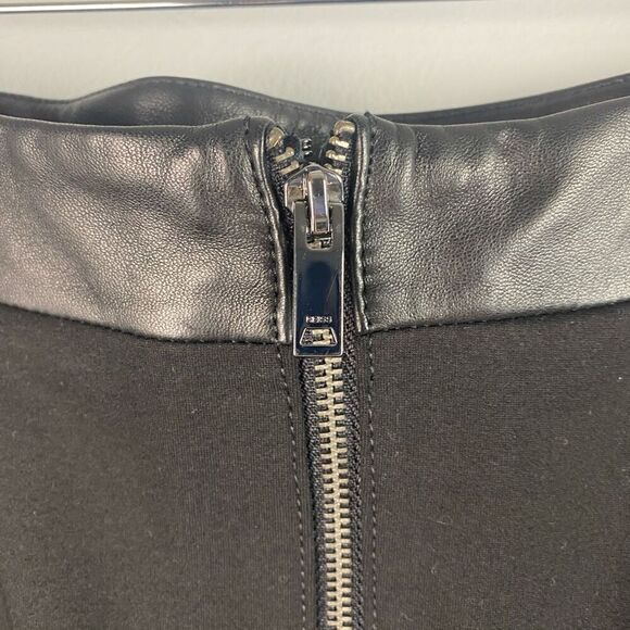 REISS Reagan Leather Pencil Skirt - Picture 8 of 16